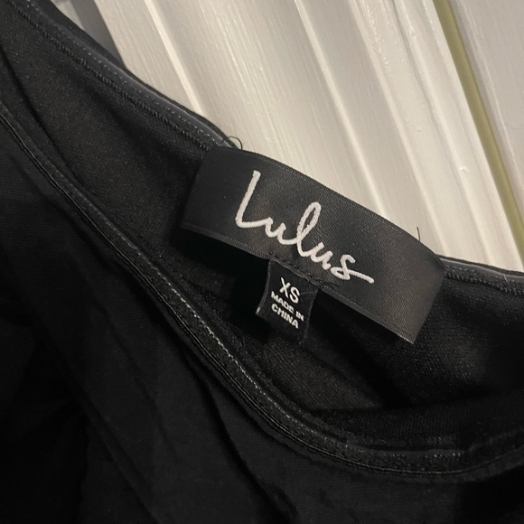 Lulus Black One-Shoulder Ruffled Dress - Picture 3 of 3